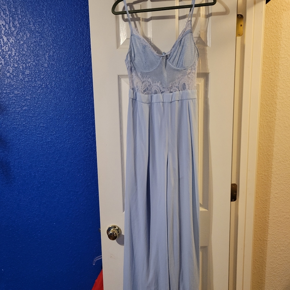 Fashion Nova lace wide leg jumpsuit
